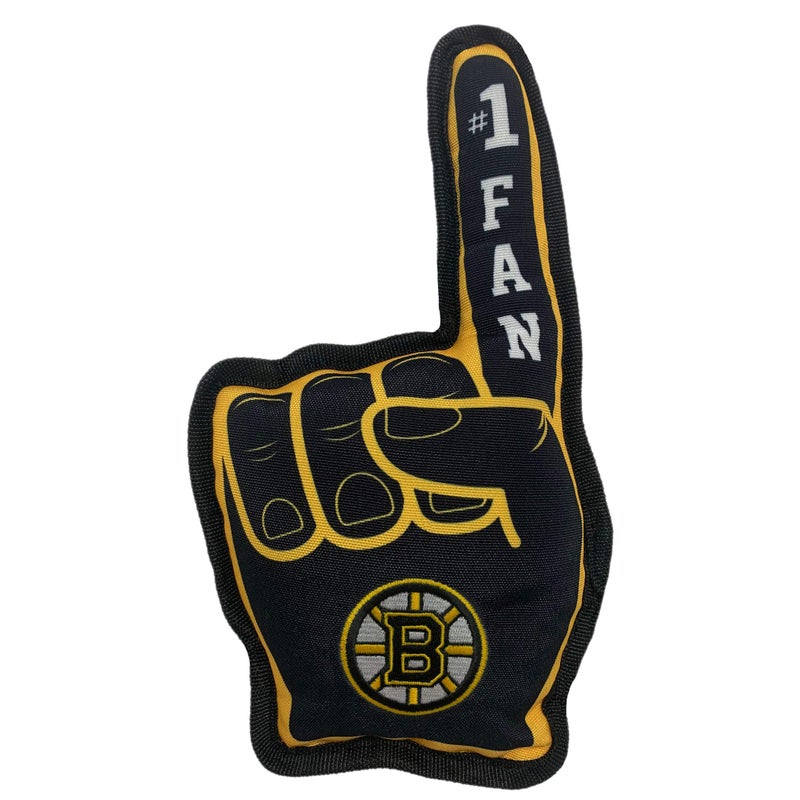 Pets First NHL Boston Bruins #1 Fan Toy for Dogs & Cats. Best Tough PET Toy with Inner Squeaker. Number One Premium Dog Toy for Strongest Chewers & Sports Fans, One Size - Image 1